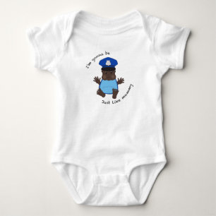 Police officer mommy baby bodysuit