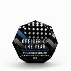 Police Officer of the Year Blue Line Flag