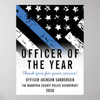 Police Officer of the Year Thin Blue Line Employee