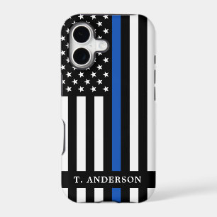 Police Officer Personalized Thin Blue Line