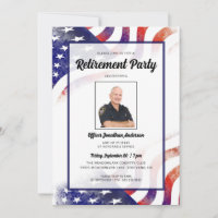 Police Officer Photo American Retirement Party