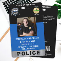 Police Officer Photo Logo Law Enforcement ID Card