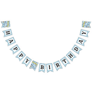 Police Officer Policeman Birthday Party Bunting Flags