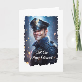 Police Officer Retirement Card for Cops