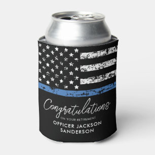 Police Officer Retirement Party Law Enforcement Can Cooler