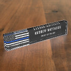 Police Officer Thin Blue Line American Flag
