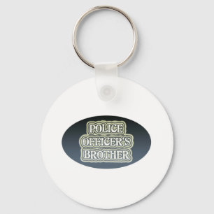Police Officer's Brother Keychain
