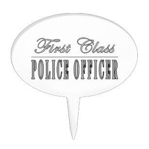 Police Officers : First Class Police Officer Cake Topper