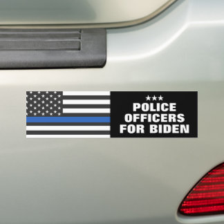 Police Officers For Biden 2024 Election  Bumper Sticker