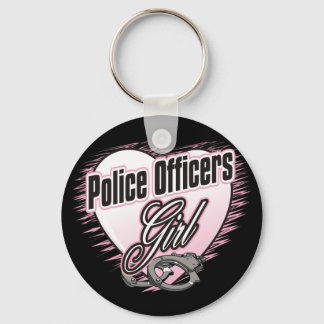 Police Officers Girl Keychain