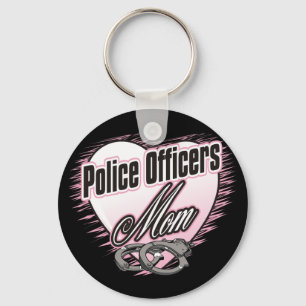 Police Officers Mom Keychain