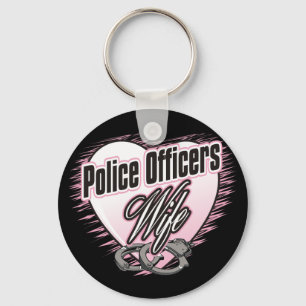 Police Officers Wife Keychain