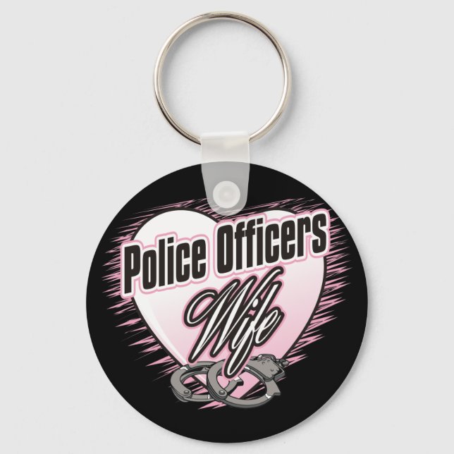 Police Officers Wife Keychain (Front)