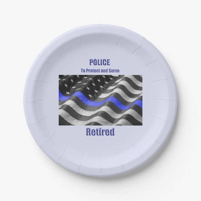 Police Paper Plate (Front)