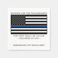 Police Party Personalized Thin Blue Line