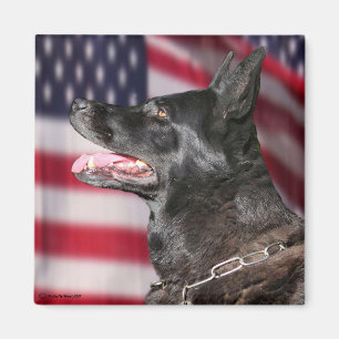 Police patriotique K9 Dog Magnet