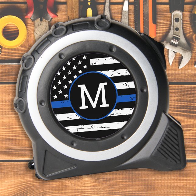 Police Personalized Monogram Letter Thin Blue Line 1 (Creator Uploaded)