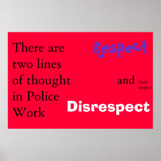 police philosophy poster