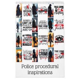 Police procedural inspirations calendar