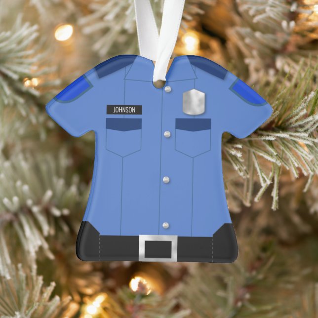 Police, profession uniforme bleue (Arbre)