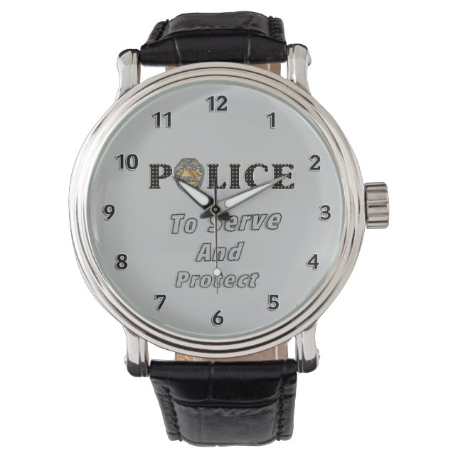 Police Protect and Serve Watch (Front)