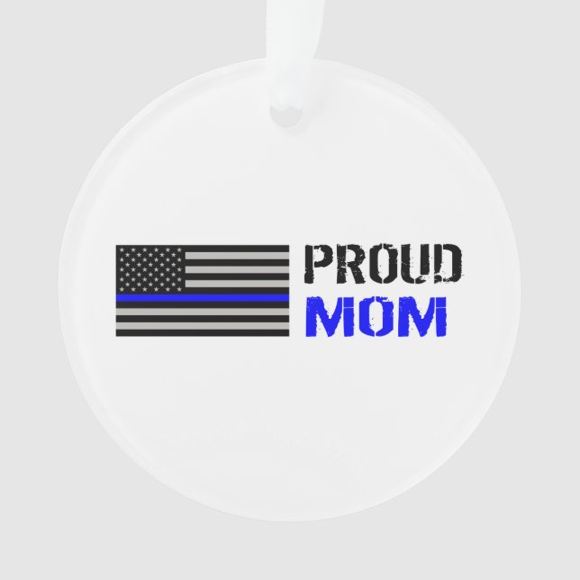 Police - Proud Police Mom Ornament (Front)