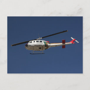 Police Rescue Helicopter Postcard