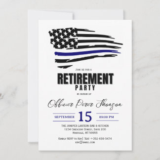 Police Retirement Invitation
