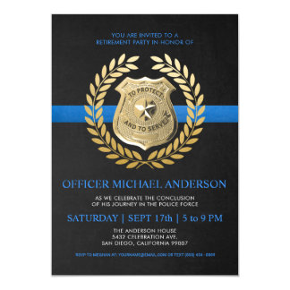 Police Retirement Invitations 6