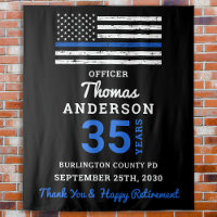 Police Retirement Law Enforcement Thin Blue Line