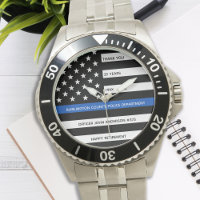 Police Retirement Modern Years Thin Blue Line