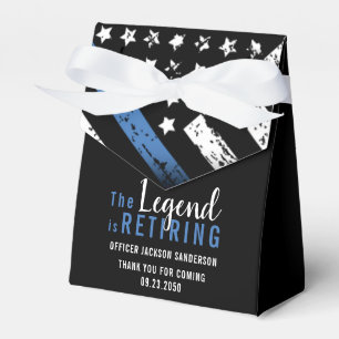 Police Retirement Party Law Enforcement Officer Favor Box