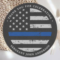 Police Retirement Thin Blue Line Thank You