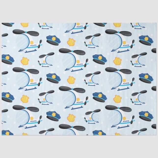 Police Series Design 2 Tissue Paper (Front)
