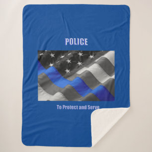 Police Sherpa Blanket