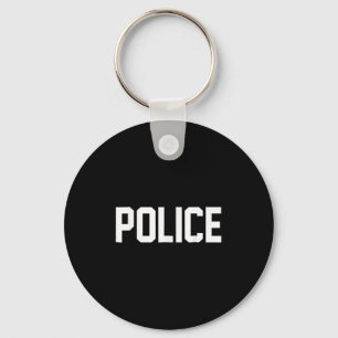 Police Shirt For Police Officer Halloween Costume Keychain