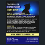 Police Silhouette, Police Officer Recruitment Flyer<br><div class="desc">Police Silhouette,  Police Officer Recruitment Flyer by The Business Card Store.</div>