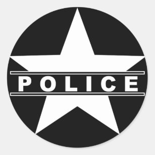  Police Badge Nametag Stickers, Badge Stickers, Police