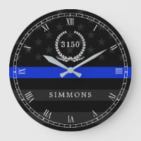 Police Styled American Flag Badge and Name