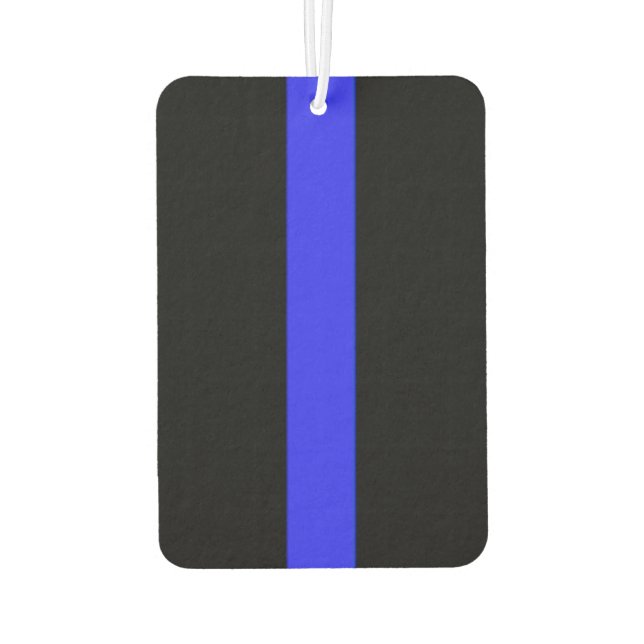 Police Supporter Thin Blue Line Air Freshener (Back)