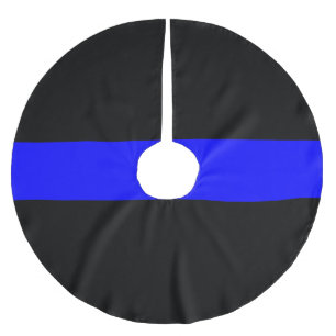 Police - The Thin Blue Line Brushed Polyester Tree Skirt