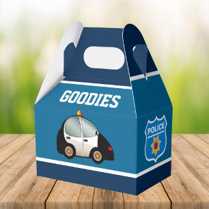 Police Theme Kids Birthday Party Favor Box