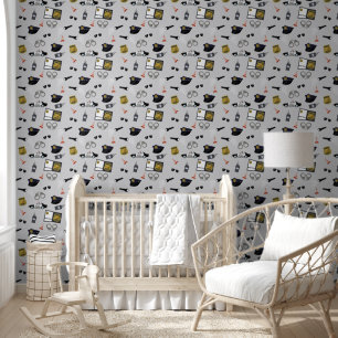 Police Themed Policeman Cop Boy Nursery Wallpaper