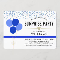 Police Themed Surprise Party