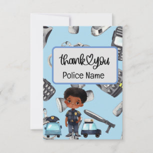 Police-Themed Thank You Card – Show Appreciation 