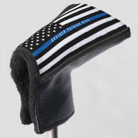 Police Thin Blue Line American Flag Monogrammed