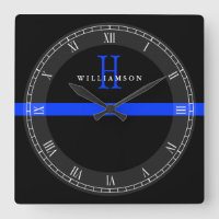 Police Thin Blue Line Custom Monogram