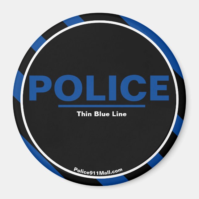 POLICE Thin Blue Line magnet (Front)
