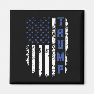 Police Thin Blue Line Republican Cop Usa Flag  Magnet