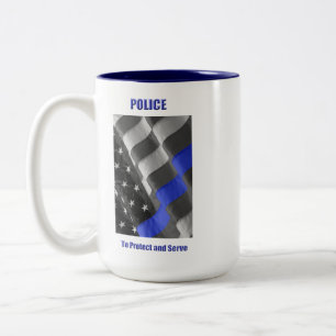 Police Two-Tone Coffee Mug